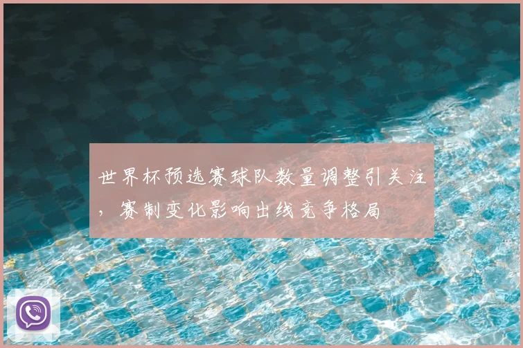 世界杯预选赛球队数量调整引关注，赛制变化影响出线竞争格局